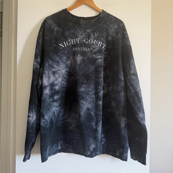 acotar Tops - ACOTAR A Court of Thorns and Roses Book ‘Night Court’ Pytherian Crewneck Sweater